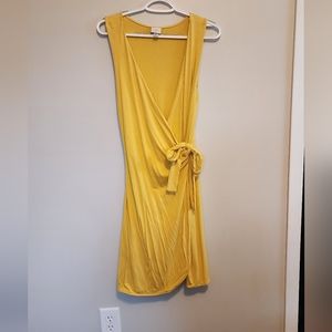 Yellow Wrap Dress